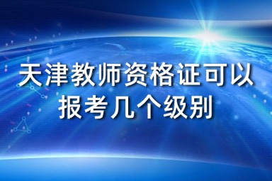 天津教师资格证可以报考几个级别
